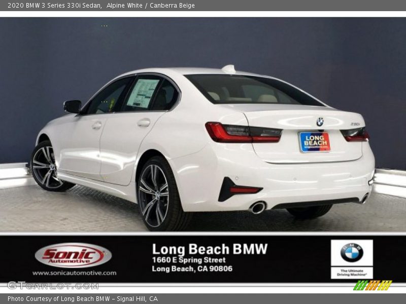 Alpine White / Canberra Beige 2020 BMW 3 Series 330i Sedan