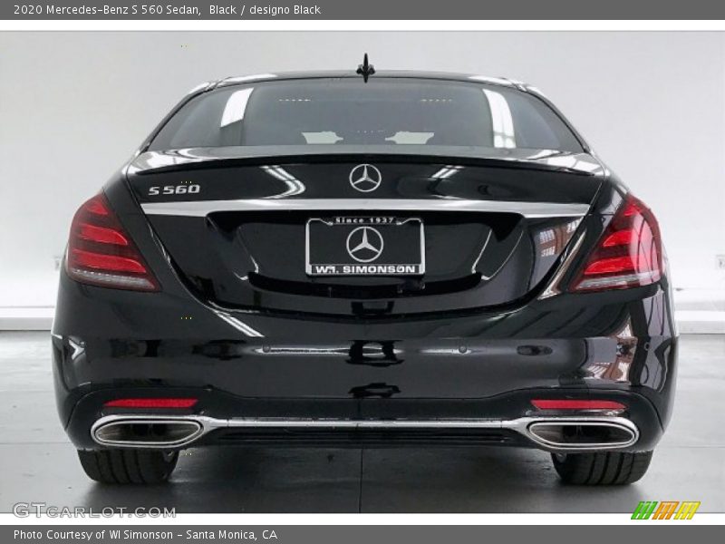 Black / designo Black 2020 Mercedes-Benz S 560 Sedan