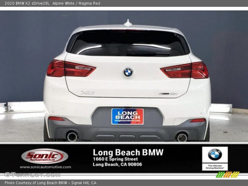 Alpine White / Magma Red 2020 BMW X2 sDrive28i