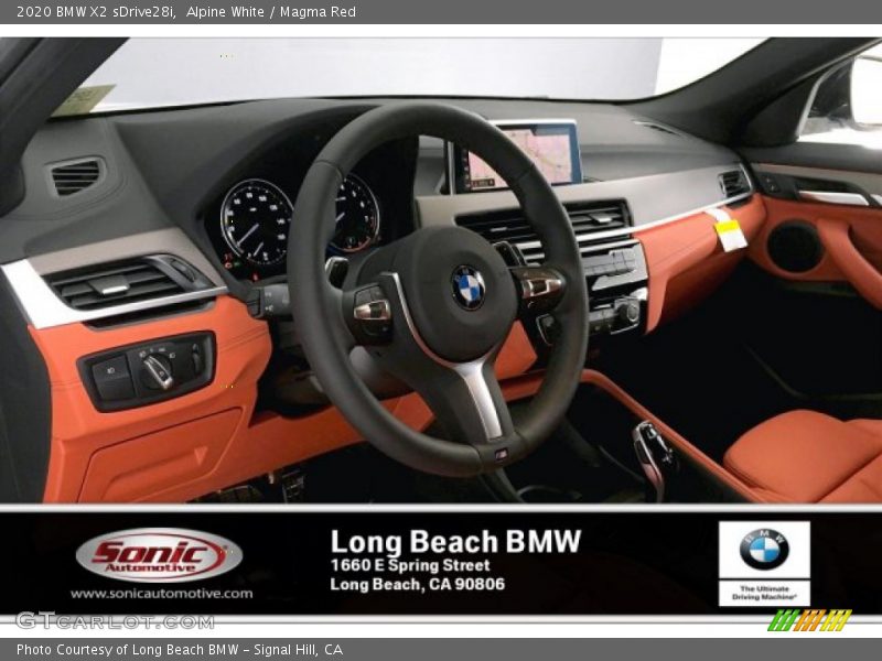 Alpine White / Magma Red 2020 BMW X2 sDrive28i