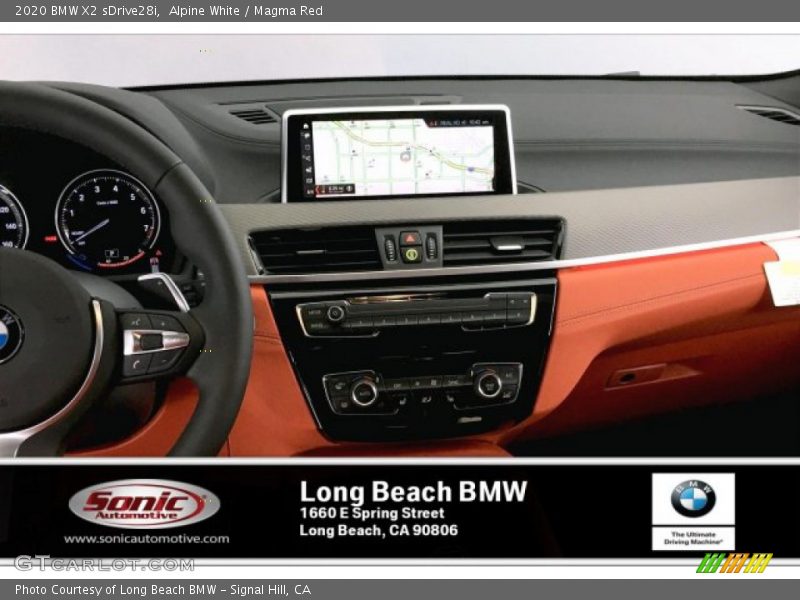 Alpine White / Magma Red 2020 BMW X2 sDrive28i