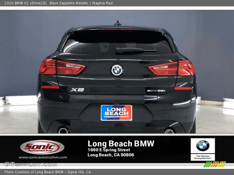 Black Sapphire Metallic / Magma Red 2020 BMW X2 xDrive28i