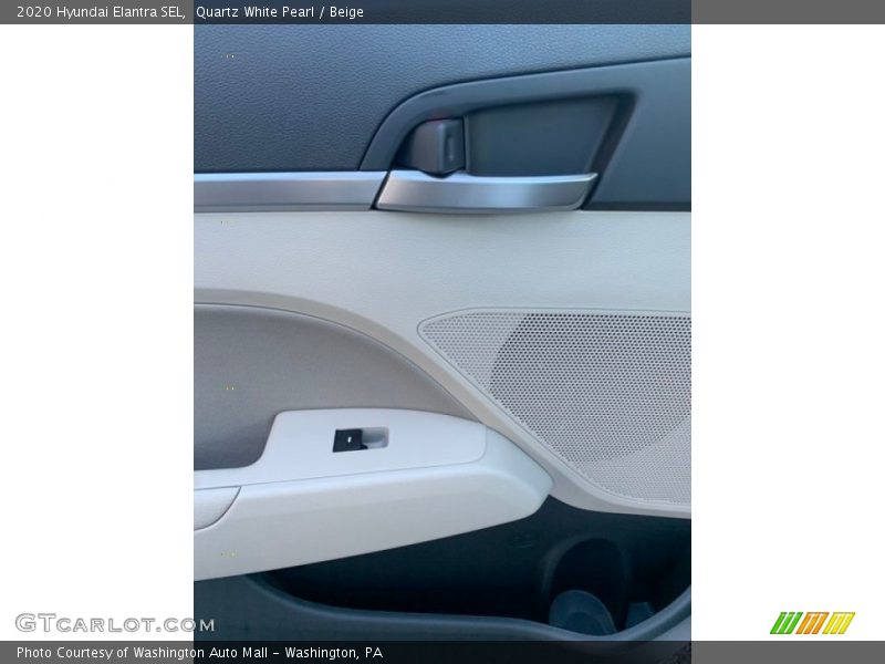 Quartz White Pearl / Beige 2020 Hyundai Elantra SEL