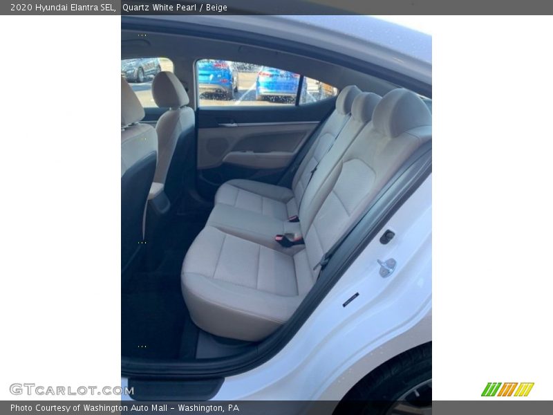 Quartz White Pearl / Beige 2020 Hyundai Elantra SEL