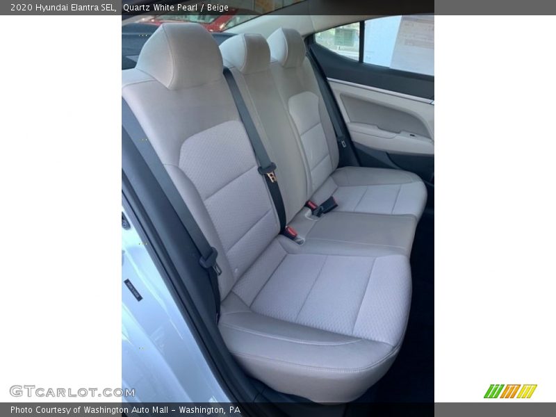 Quartz White Pearl / Beige 2020 Hyundai Elantra SEL