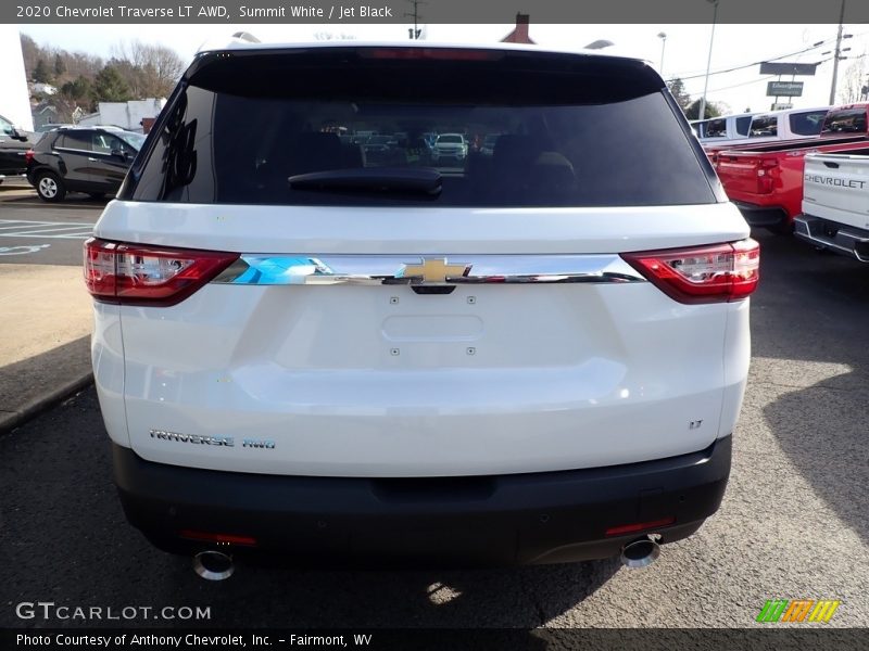 Summit White / Jet Black 2020 Chevrolet Traverse LT AWD