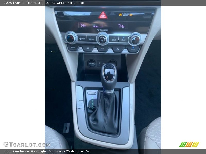 Quartz White Pearl / Beige 2020 Hyundai Elantra SEL