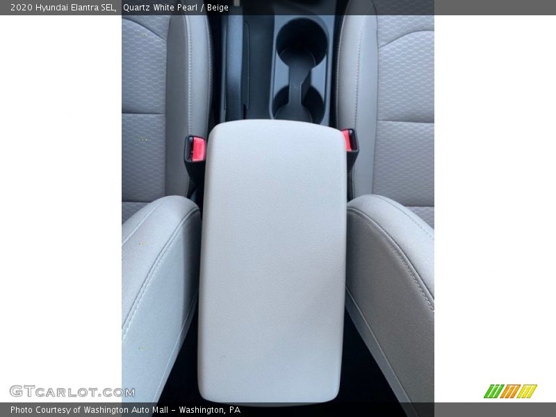 Quartz White Pearl / Beige 2020 Hyundai Elantra SEL