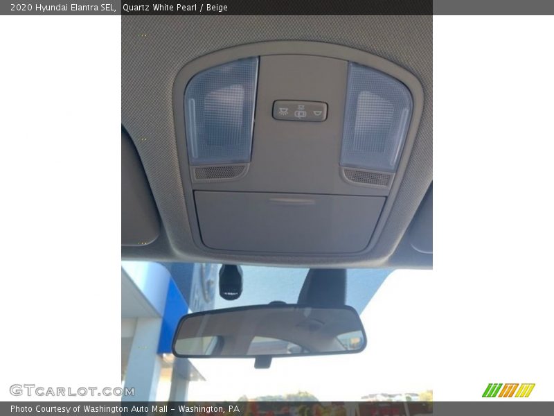 Quartz White Pearl / Beige 2020 Hyundai Elantra SEL