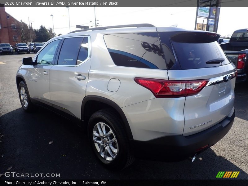 Silver Ice Metallic / Jet Black 2020 Chevrolet Traverse LT AWD