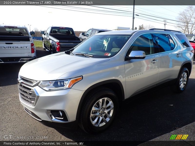 Silver Ice Metallic / Jet Black 2020 Chevrolet Traverse LT AWD
