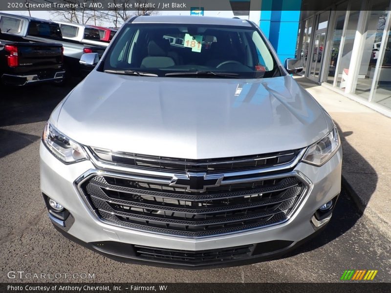 Silver Ice Metallic / Jet Black 2020 Chevrolet Traverse LT AWD