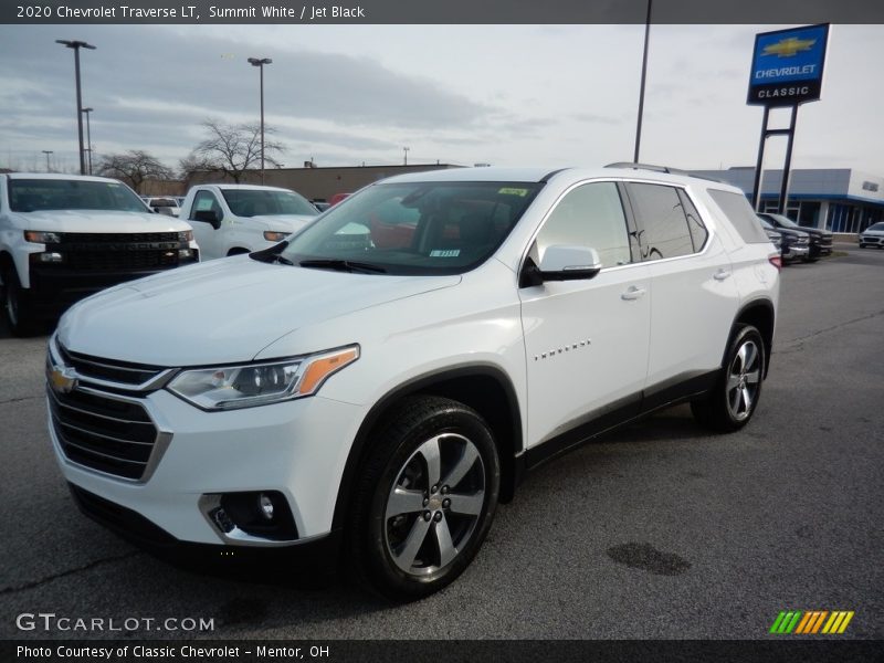 Summit White / Jet Black 2020 Chevrolet Traverse LT