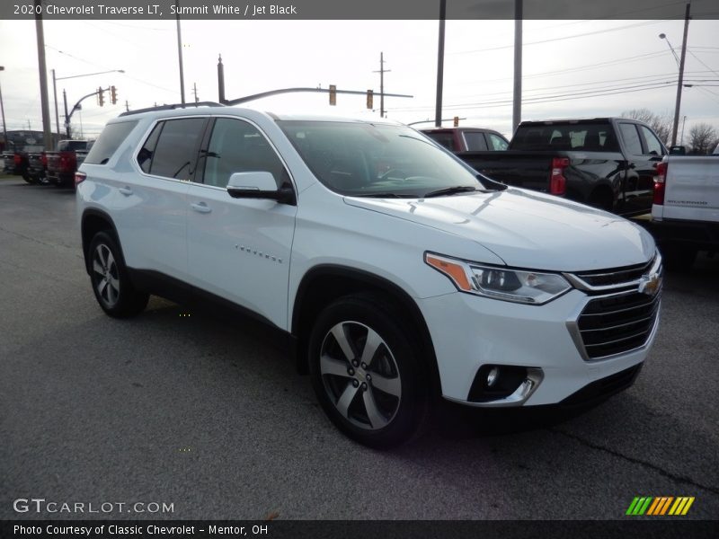Summit White / Jet Black 2020 Chevrolet Traverse LT