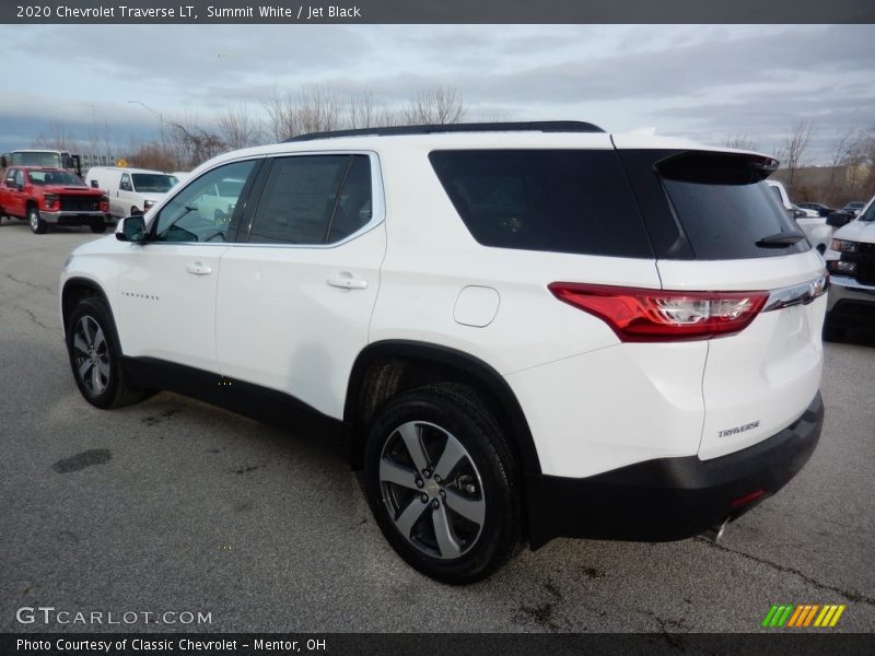 Summit White / Jet Black 2020 Chevrolet Traverse LT