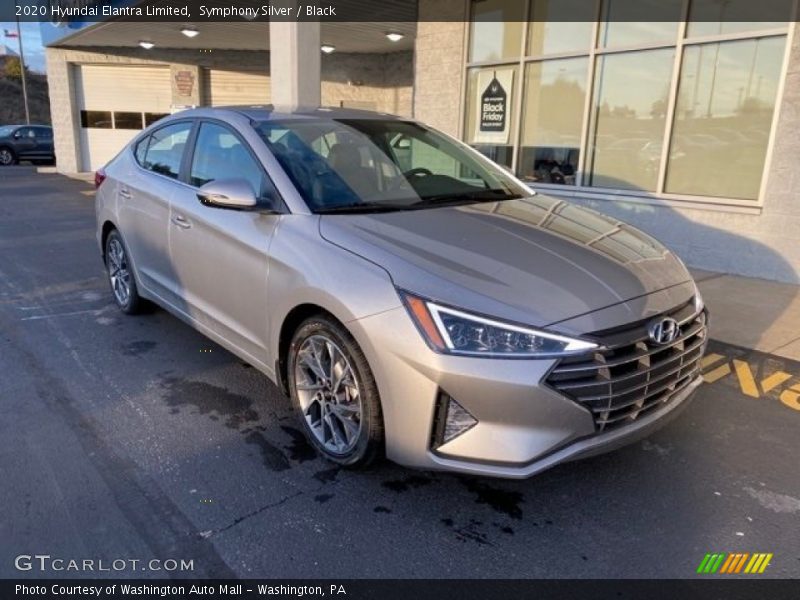 Symphony Silver / Black 2020 Hyundai Elantra Limited