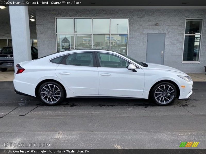 Quartz White / Black 2020 Hyundai Sonata Limited