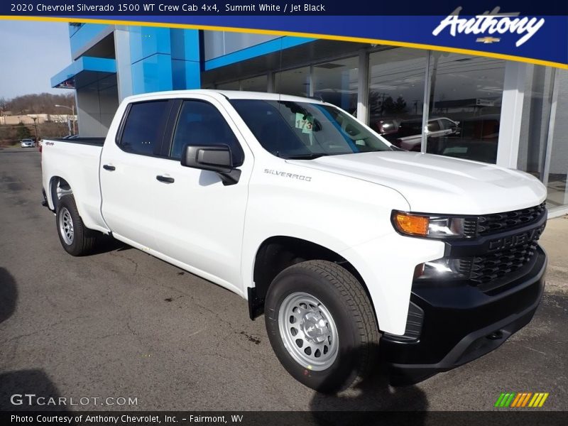 Summit White / Jet Black 2020 Chevrolet Silverado 1500 WT Crew Cab 4x4