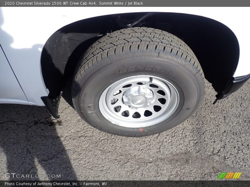 Summit White / Jet Black 2020 Chevrolet Silverado 1500 WT Crew Cab 4x4
