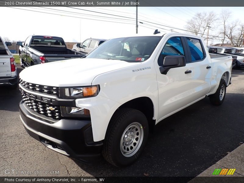 Summit White / Jet Black 2020 Chevrolet Silverado 1500 WT Crew Cab 4x4