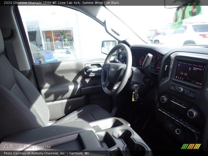 Summit White / Jet Black 2020 Chevrolet Silverado 1500 WT Crew Cab 4x4