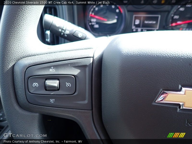 Summit White / Jet Black 2020 Chevrolet Silverado 1500 WT Crew Cab 4x4