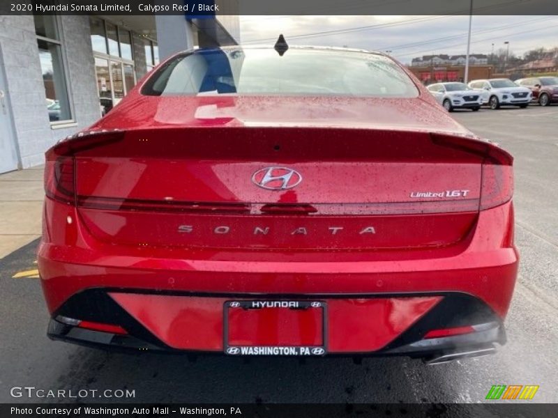 Calypso Red / Black 2020 Hyundai Sonata Limited