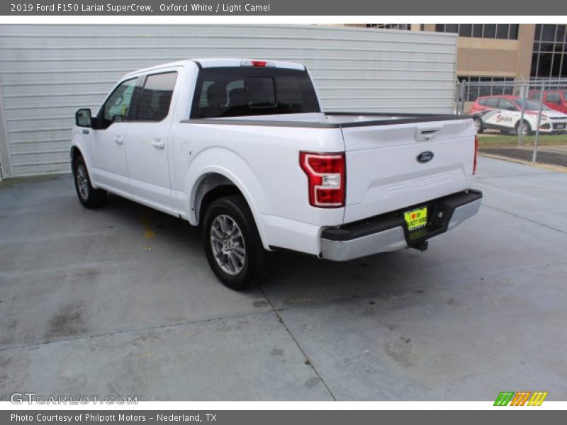 Oxford White / Light Camel 2019 Ford F150 Lariat SuperCrew