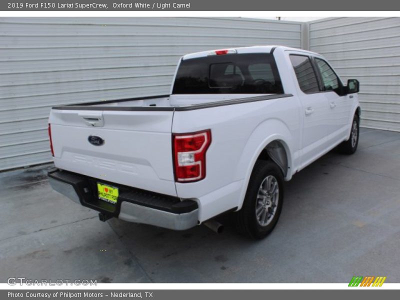 Oxford White / Light Camel 2019 Ford F150 Lariat SuperCrew