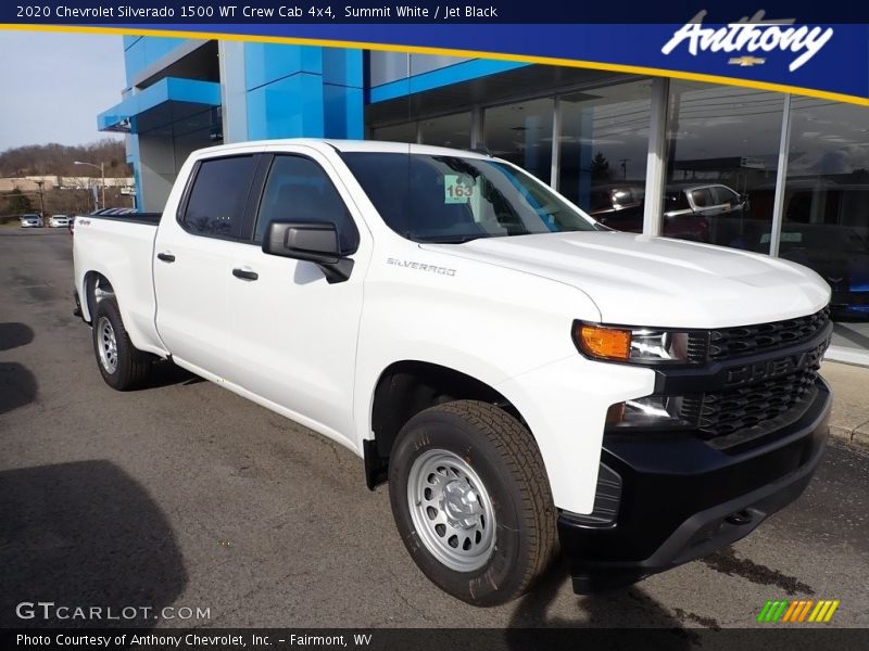 Summit White / Jet Black 2020 Chevrolet Silverado 1500 WT Crew Cab 4x4