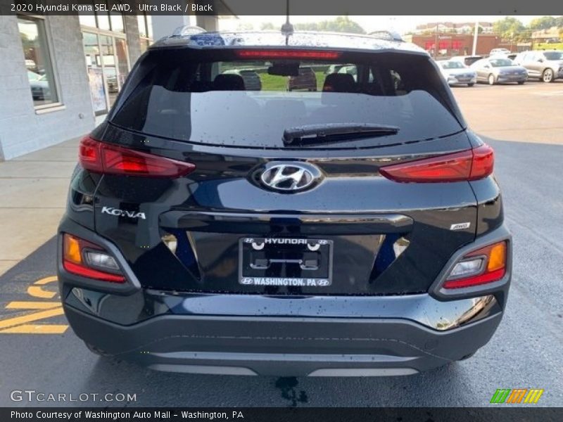 Ultra Black / Black 2020 Hyundai Kona SEL AWD