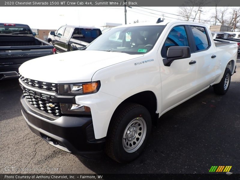 Summit White / Jet Black 2020 Chevrolet Silverado 1500 WT Crew Cab 4x4