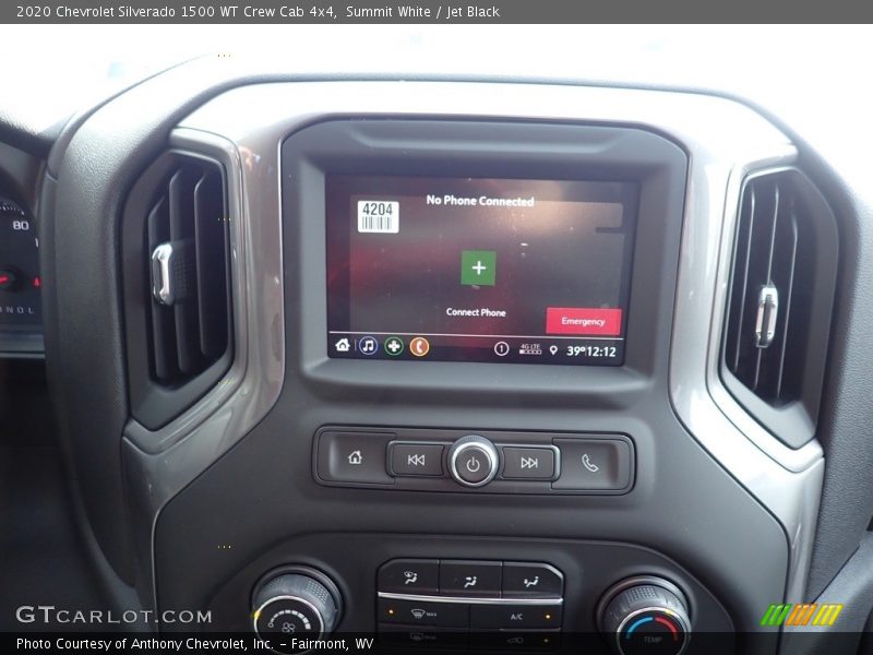 Summit White / Jet Black 2020 Chevrolet Silverado 1500 WT Crew Cab 4x4