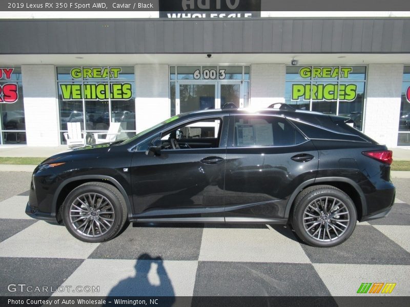 Caviar / Black 2019 Lexus RX 350 F Sport AWD