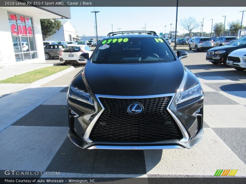 Caviar / Black 2019 Lexus RX 350 F Sport AWD
