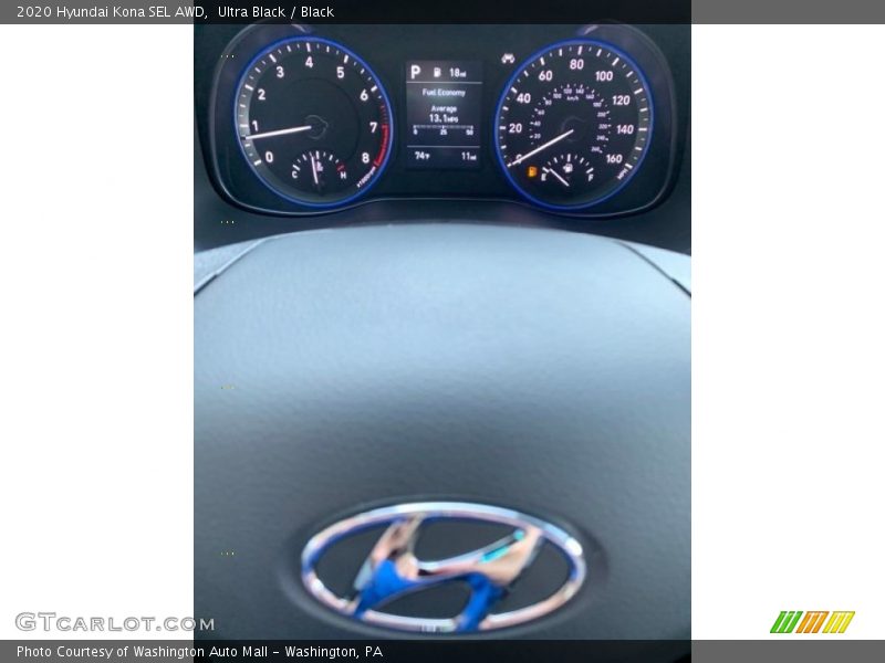 Ultra Black / Black 2020 Hyundai Kona SEL AWD