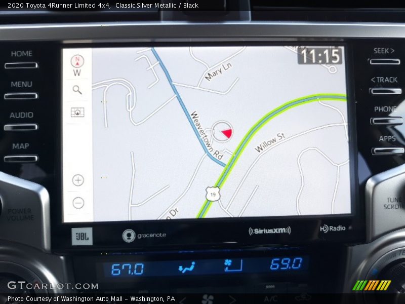 Navigation of 2020 4Runner Limited 4x4
