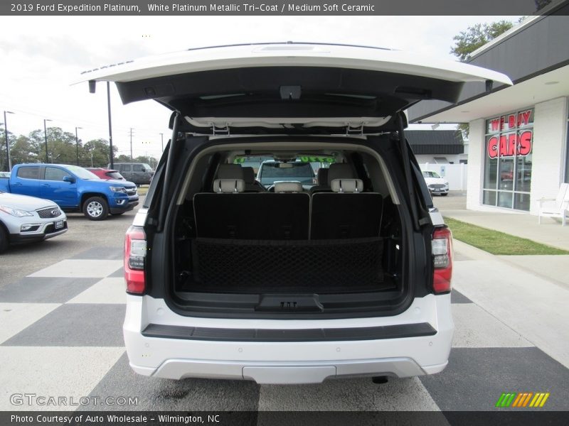 White Platinum Metallic Tri-Coat / Medium Soft Ceramic 2019 Ford Expedition Platinum