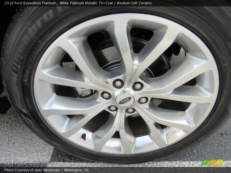 White Platinum Metallic Tri-Coat / Medium Soft Ceramic 2019 Ford Expedition Platinum
