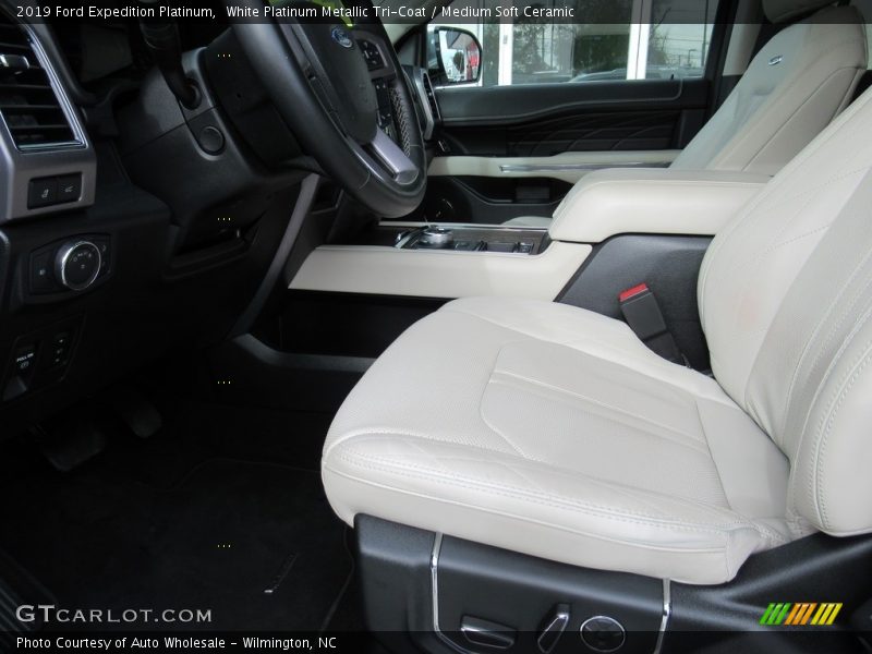 White Platinum Metallic Tri-Coat / Medium Soft Ceramic 2019 Ford Expedition Platinum