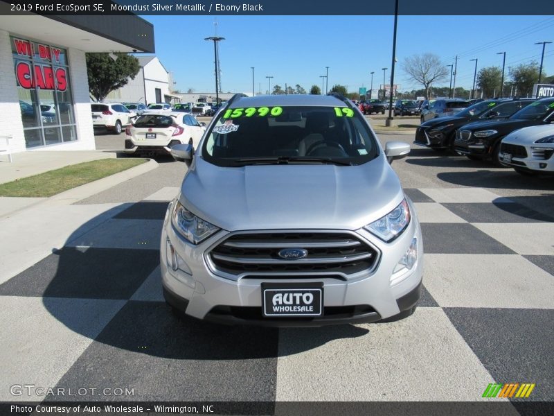 Moondust Silver Metallic / Ebony Black 2019 Ford EcoSport SE