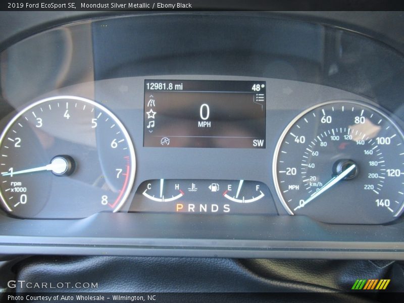 Moondust Silver Metallic / Ebony Black 2019 Ford EcoSport SE