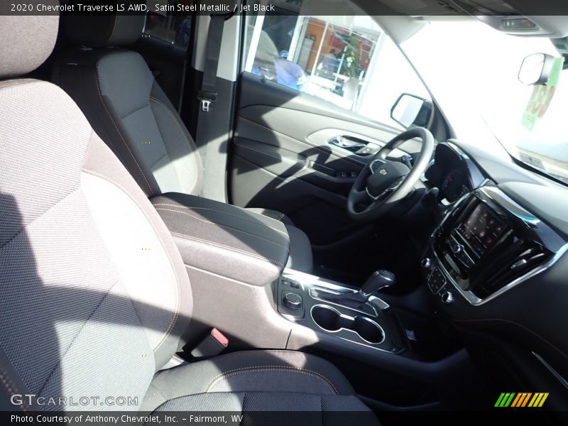 Satin Steel Metallic / Jet Black 2020 Chevrolet Traverse LS AWD