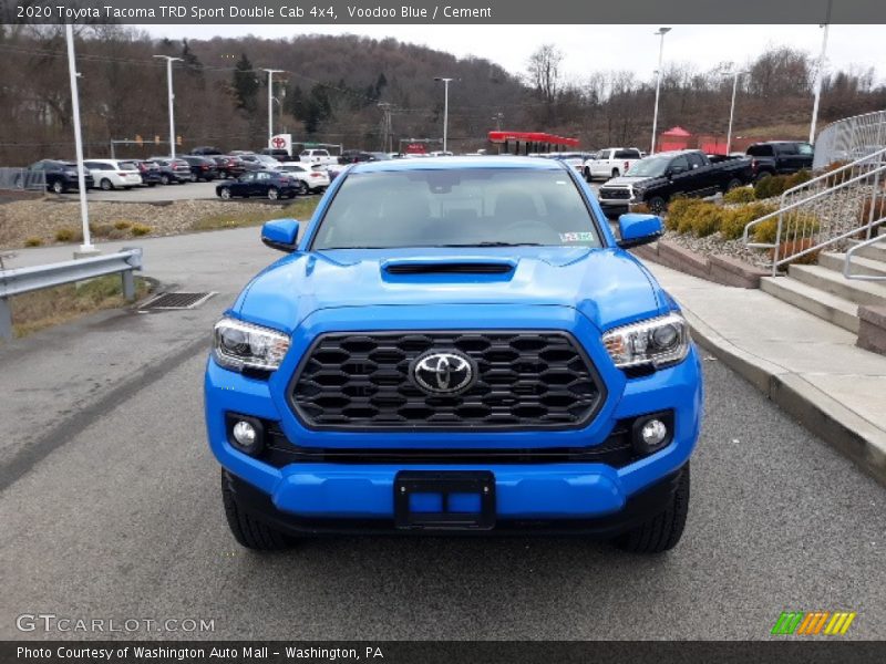 Voodoo Blue / Cement 2020 Toyota Tacoma TRD Sport Double Cab 4x4
