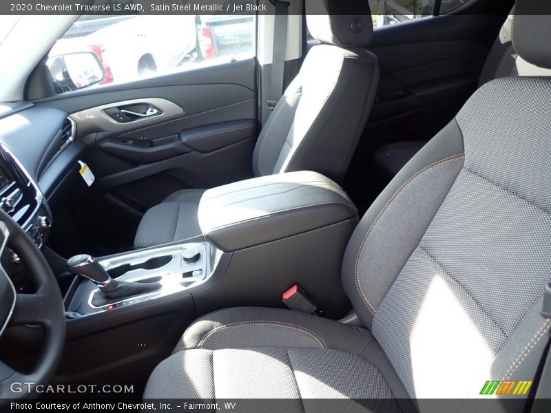 Satin Steel Metallic / Jet Black 2020 Chevrolet Traverse LS AWD