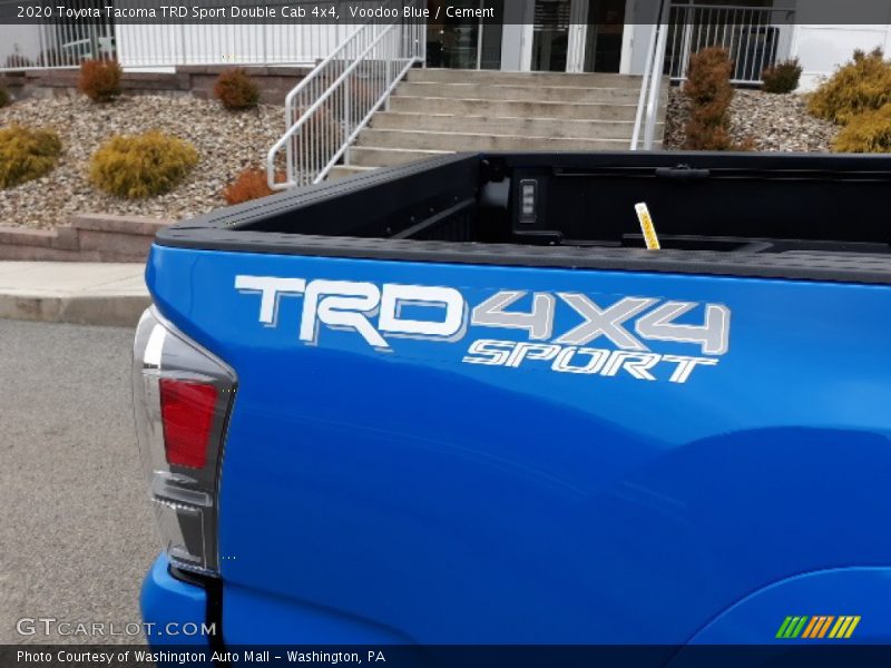 Voodoo Blue / Cement 2020 Toyota Tacoma TRD Sport Double Cab 4x4