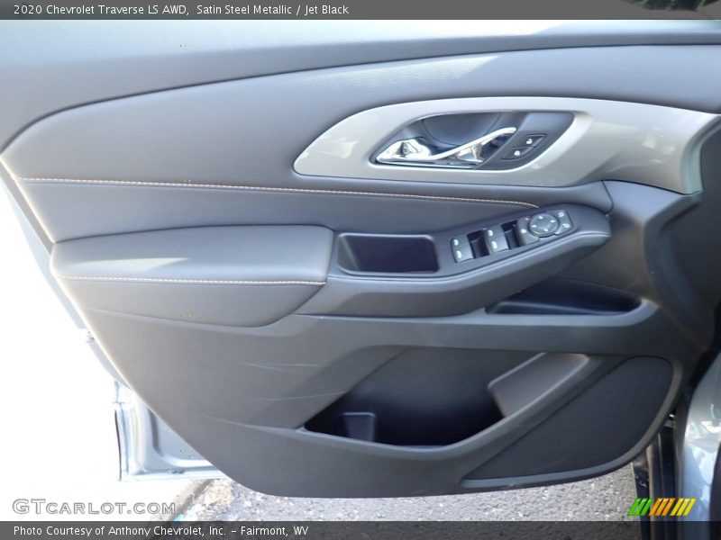 Satin Steel Metallic / Jet Black 2020 Chevrolet Traverse LS AWD