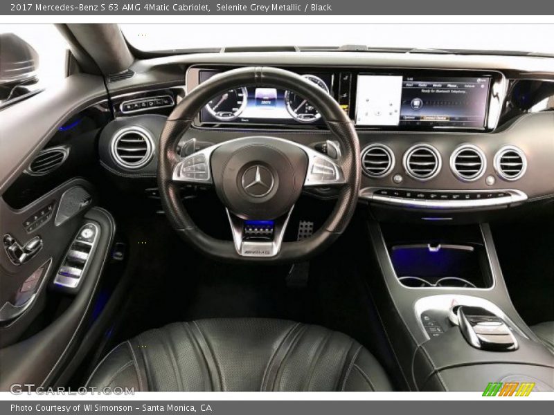 Selenite Grey Metallic / Black 2017 Mercedes-Benz S 63 AMG 4Matic Cabriolet