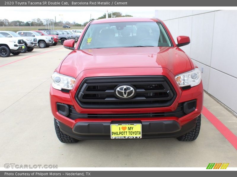 Barcelona Red Metallic / Cement 2020 Toyota Tacoma SR Double Cab