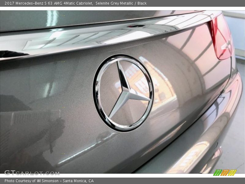 Selenite Grey Metallic / Black 2017 Mercedes-Benz S 63 AMG 4Matic Cabriolet